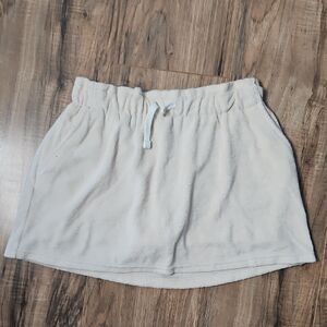 Cat & Jack Kid's Cream Terry Cloth Skorts Large 10/12